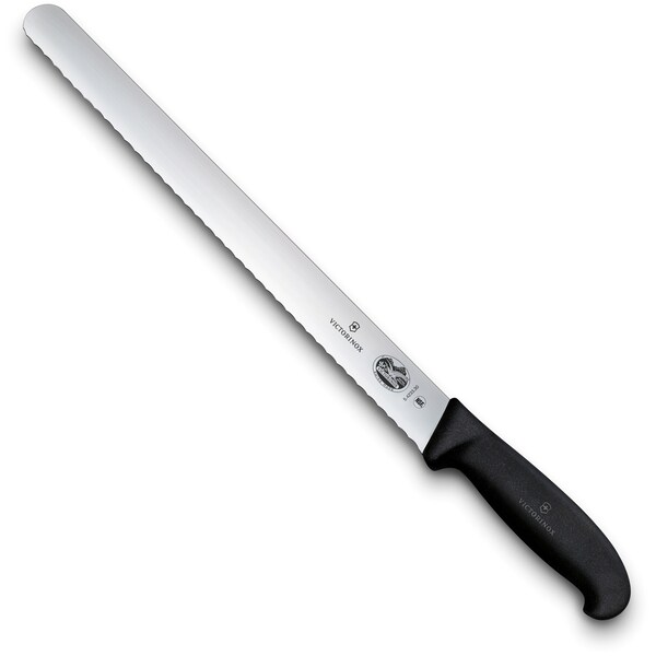 Swiss Army Brands 40641 Kitchen Fibrox Pro Black Slicing - Serrated, 12In Roast Beef Blade, 10.25In Width At Handle VIC-5.4233.30 - main